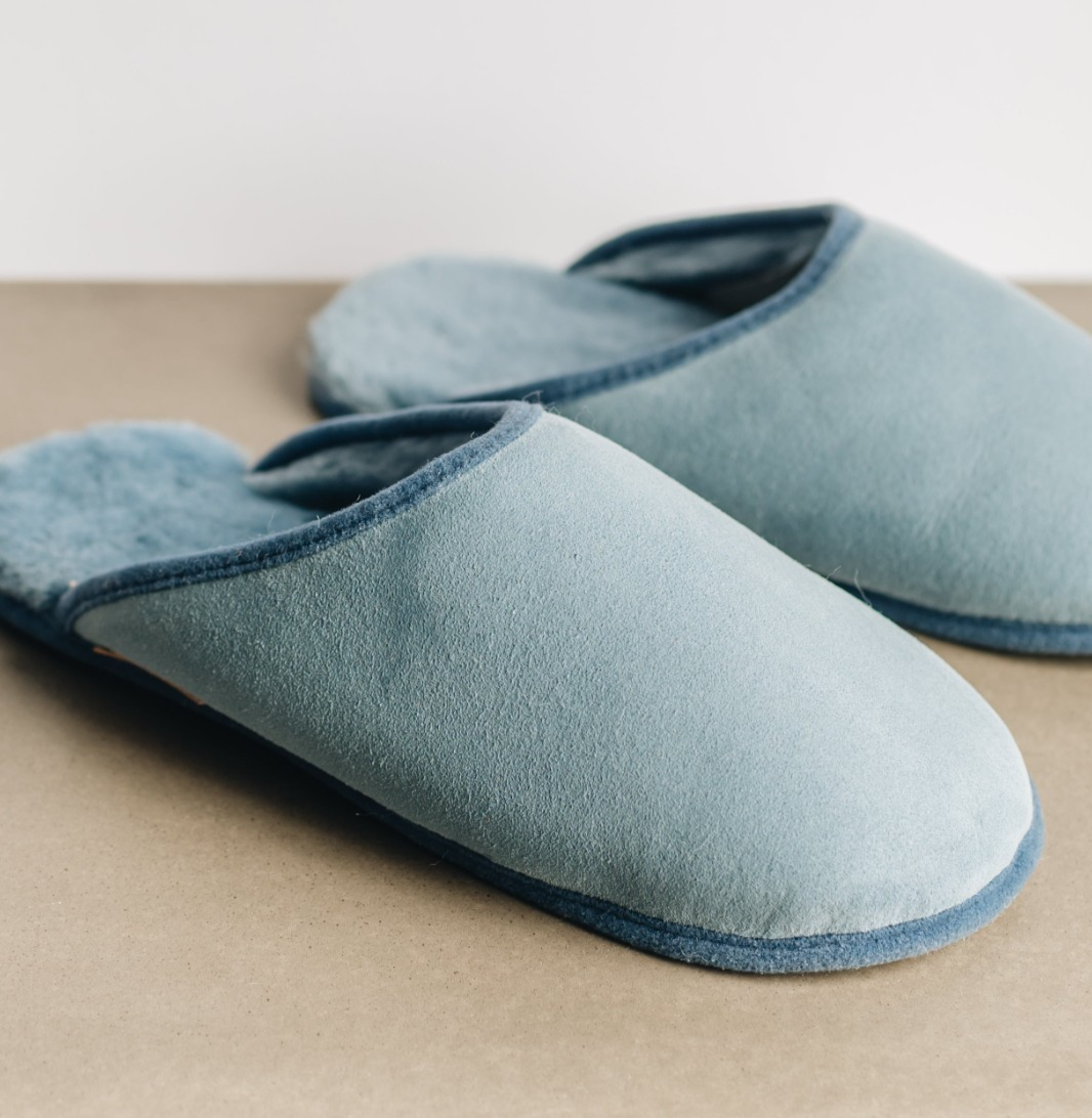 SAOLA Westmorland Sheepskins Ciabatta Uomo Pelle di Pecora Slip On Suola Morbida Robyn 12