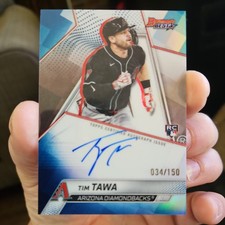 2025 Bowman's Best TIM TAWA Blue Refractor Auto /150 RC #B25-TT