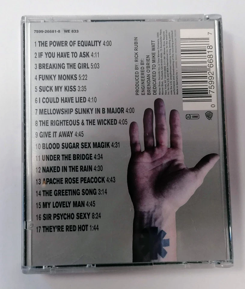 Red Hot Chilli Peppers - Blood Sugar Sex Magic - MiniDisc Mini Disc MD - Image 4 of 4