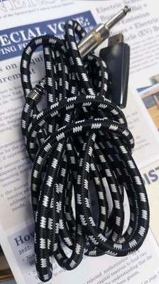 USB Guitar Cable - USB Interface Male to 6.35Mm 1/4'' TS Mono Electric Guitar 