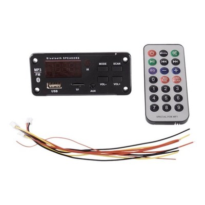 Car FM Radio Module Bluetooth Speaker MP3 Decoder Board USB TF FM Music Player~