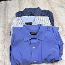 Men s Classic Fit Dress Shirts Lot of 3 Button Downs Workwear Essentials