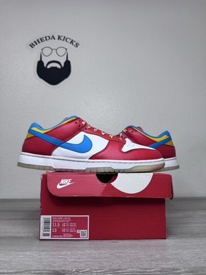 Size 11.5 - Nike Dunk Low x LeBron James x Fruity Pebbles Red for