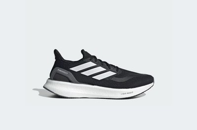 NEW adidas PureBoost 5 Core Black Cloud White Grey Men's Running Shoes