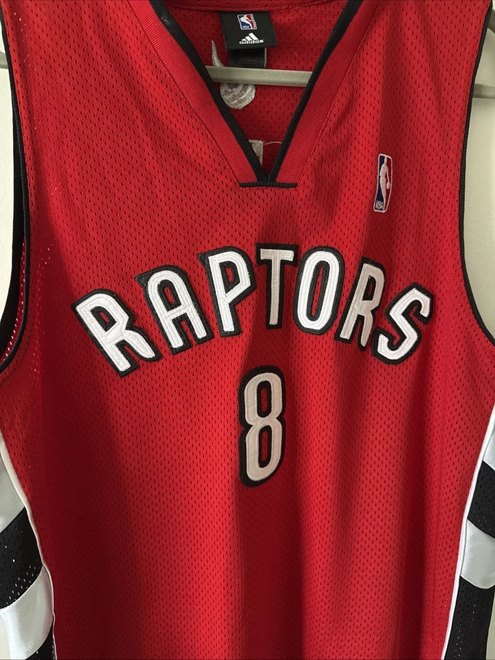 CAMISETA HOMBRE ADIDAS TORONTO RAPTORS JOSE CALDERON #8 ROJA TALLA 50 - NUEVA SIN ETIQUETAS Foto 2 de 4
