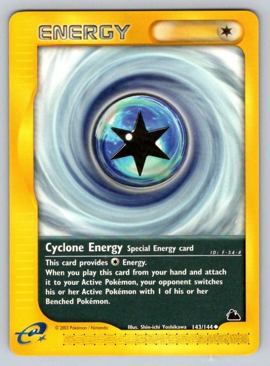 Cyclone Energy 143/144 Skyridge Rare LP Pokemon TCG