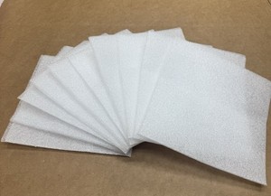 150 Pack Foam Packaging Pouches 9x9 White Protective Shipping Sleeves