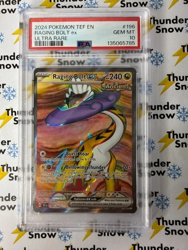 Raging Bolt ex #196 Ultra Rare 2024 Temporal Forces PSA 10