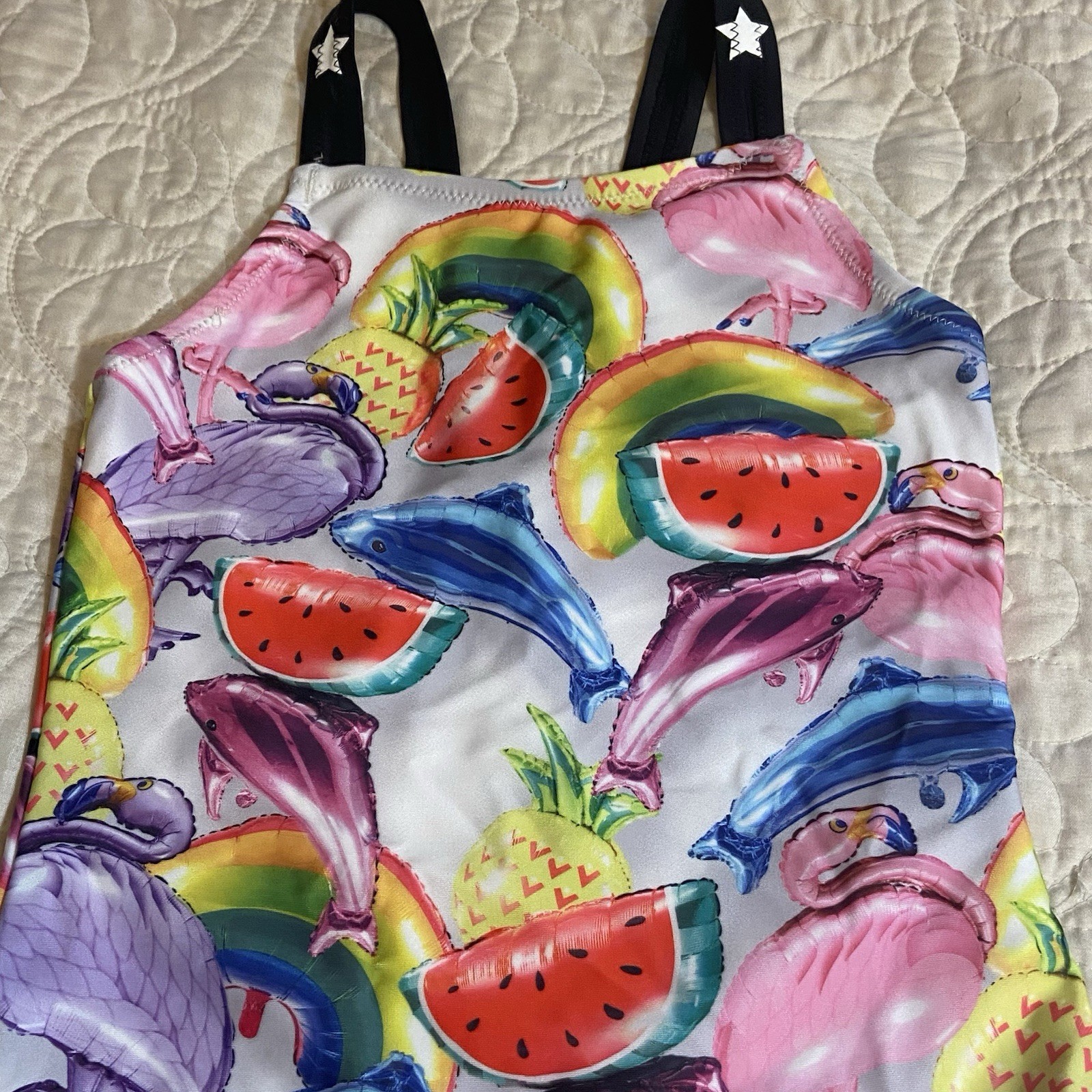 Molo Nakia Swimsuit Bathing Girls Size 7 in Balloons 50+ UV Protection