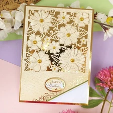 Metal Cutting Dies Flower Frame DIY Scrapbooking Photo Album Embossing Die Cut