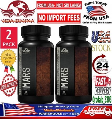 2 bottles Mars Dietary Supplement - 30 Tablets Each - Health boost for men.   