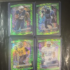 Panini Prizm Rookie 2025 4 Card Lot NFL Mack Hutchinson Harmon Dishman