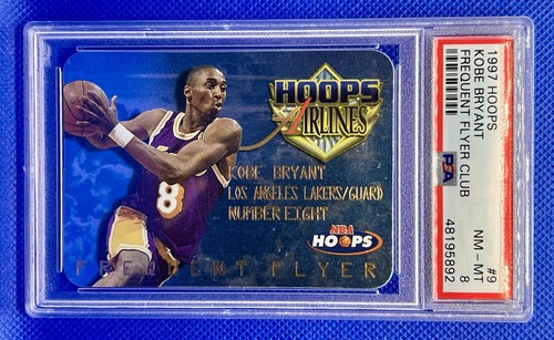 Kobe Bryant #9 1997 Hoops Frequent Flyer Club card