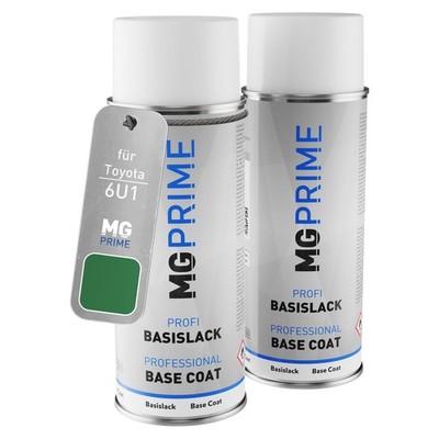 Autolack Sprühdosen für Toyota 6U1 Green Mica Metallic Grundlack Basislack 400ml