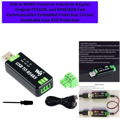 USB to RS485 Converter Industrial Adapter  FT232RL and SP485EEN Fast Communic...