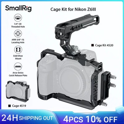 Z6 III Camera Cage Kit for Nikon Z6 III, with Top Handle and Cable Clamp, Full C