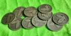 10 Standing Liberty 90% Silver Quarters $2.50 FV - Well Worn
