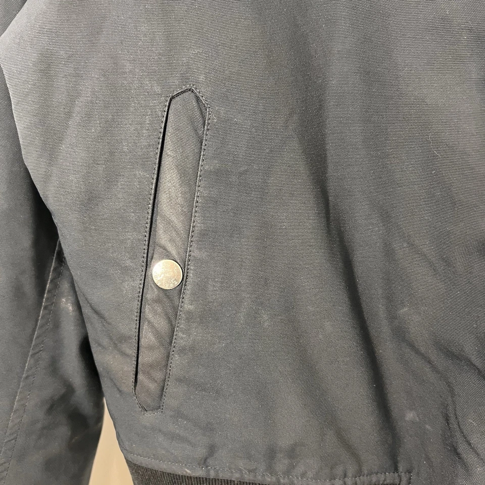 Rag & Bone Bomber Jacket Mens L Blue Wool Blend Embroidered Full Zip Casual - Image 4 of 4