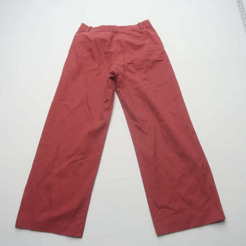 Madewell громоздкие прямые брюки в драпировки саржи размер 4 брюки с высокой талией NS271 - Изображение 2 из 4