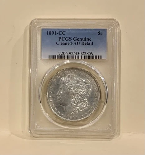 1891 CC CARSON CITY PCGS AU Detail - Silver Morgan Dollar $1 US Coin