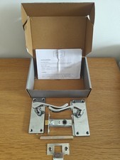 Smith & Locke Fire Rated Latch Door Handles Pair Polished Chrome