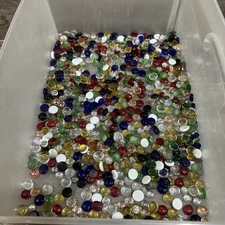 Large Lot Glass Stones Smooth Aquarium Vase Decor Pebbles Size - 600 Pieces