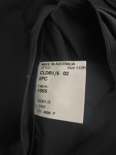 FLAIR Menswear black pure wool suit blazer size 94 & pants size 99 - Picture 11 of 12
