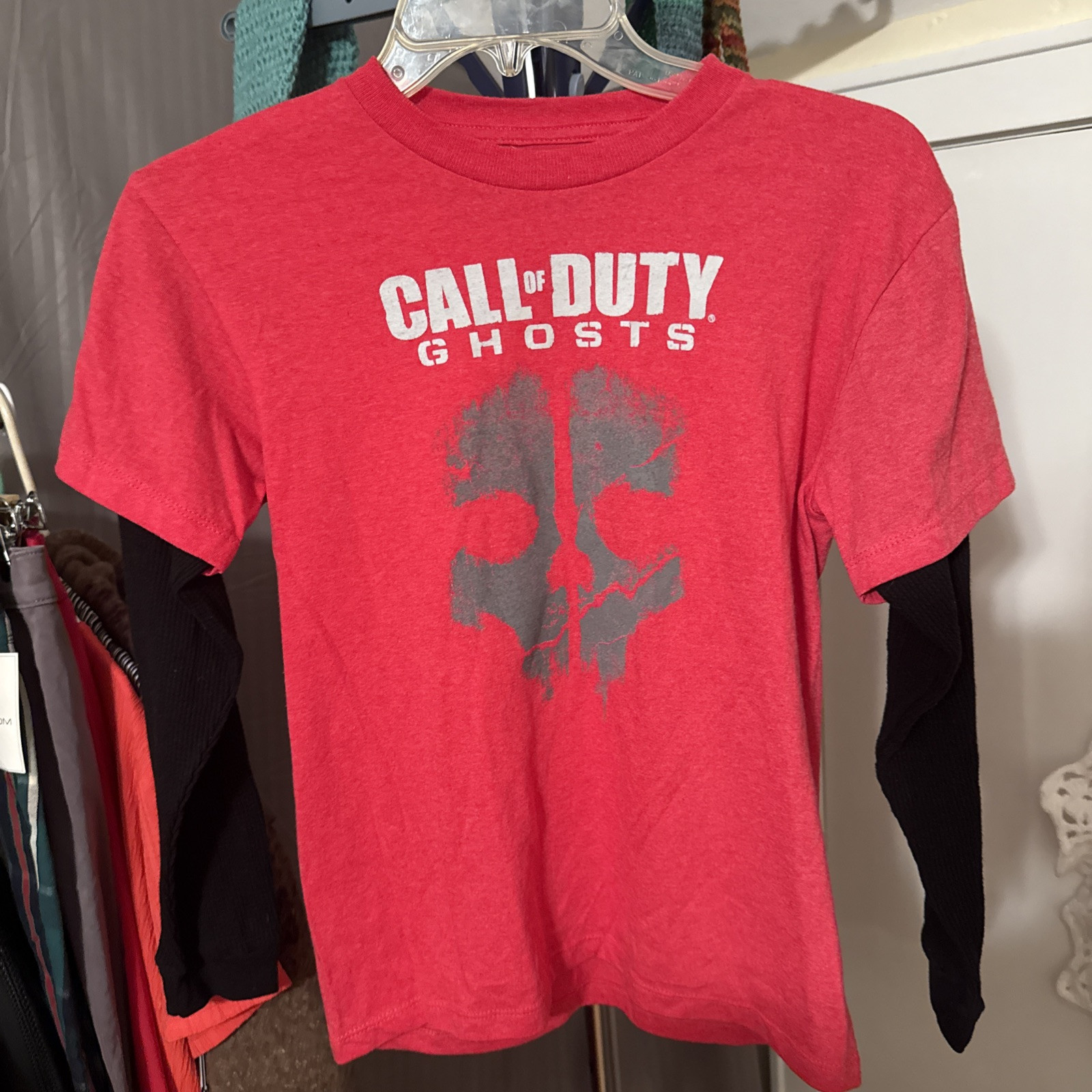Call Of Duty Ghosts Boys Graphic Tee Shirt Size Medium