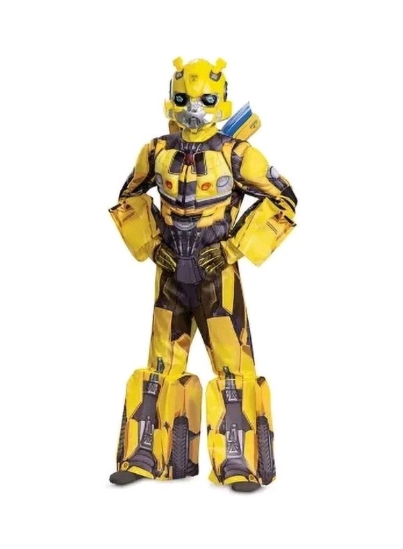 NWT TRANSFORMERS BUMBLEBEE DELUXE CHILD COSTUME M (8-10) **FREE