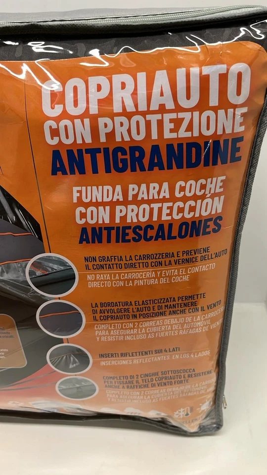 Lampa Meteo-Max 2 Copriauto con Protezione Antigrandine - Grigio, 180 x 190 x... - Immagine 2 di 4