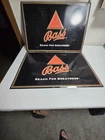 VINTAGE BASS ALE REACH FOR GREATNESS METAL BEER SIGN  ONLY ONE LEFT. 14x21 Inch