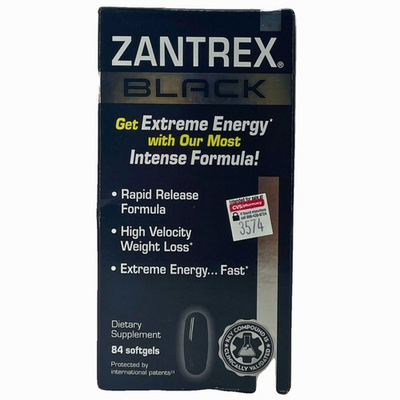 #ad Zantrex Black Extreme Energy amp; Rapid Weight Loss Formula 84 Softgels Set 10 2026 $26.00