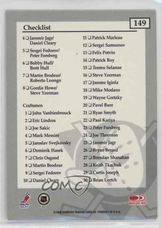 1997-98 Donruss Elite Checklist Teemu Selanne #149 HOF - Image 2 of 2