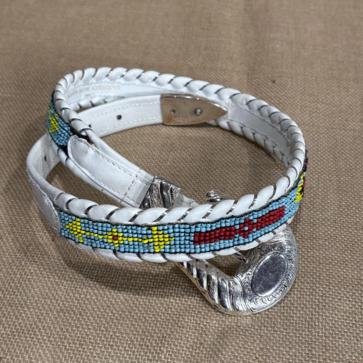 Beaded White Belts for Women for sale | eBay