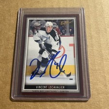 Vincent Lecavalier signed hockey card…Plus others. Please Choose.#5E.
