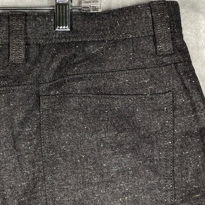 Valentini Mens Dark Gray Speckled Dress Pants Made in Italy Size 40x33