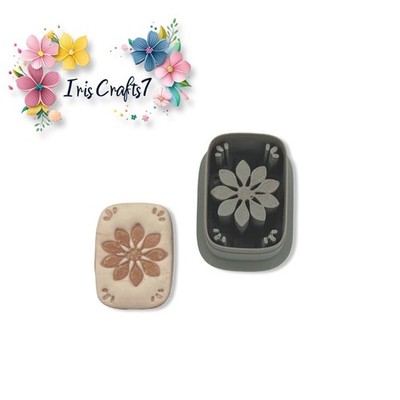 Floral Tile Polymer Clay Cutter | 3D-gedrucktes Tonwerkzeug | IrisCrafts7 UK