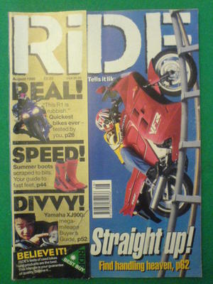 RIDE - STRAIGHT UP - Aug 1998
