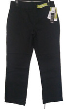 LEE Black Natural Fit Barely Bootcut Waist Smoothing Pull On Pants Sz 10S P NWT