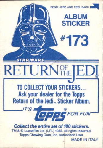 Star Wars ROTJ Trading Card Sticker Album Complete Your Set You Pick 1983 Topps - Bild 341 von 355