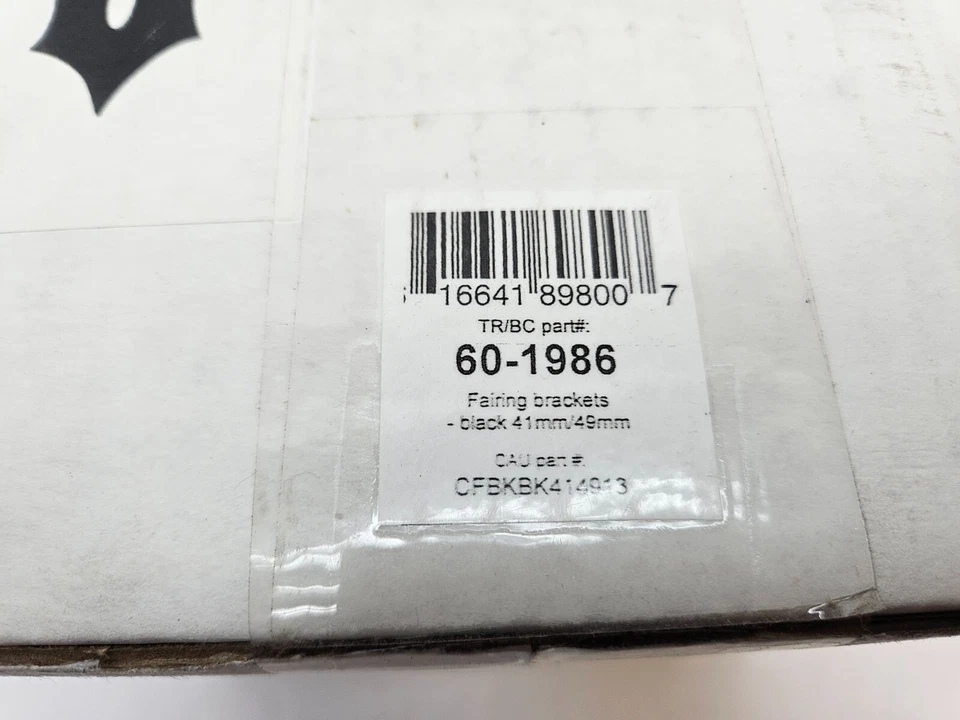 NEW Conelys Fairing Brackets 41/49mm Black CFBKBK414913 for Harley Dyna - Image 3 of 4