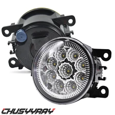 For Ram 1500 2019-2022 Left + Right Set Front Bumper LED Fog Light Lamp Pair