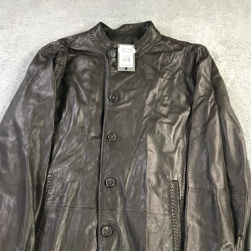 John Varvatos Collection Jacket Mens 52 Woodward Button Lambskin $ 2398 Blazer - Picture 4 of 14