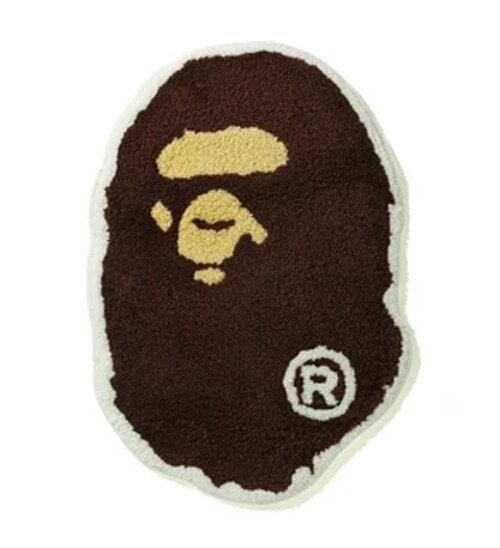 A BATHING APE Men's Goods APE HEAD RUG MAT Brown 1H20182073 New | eBay