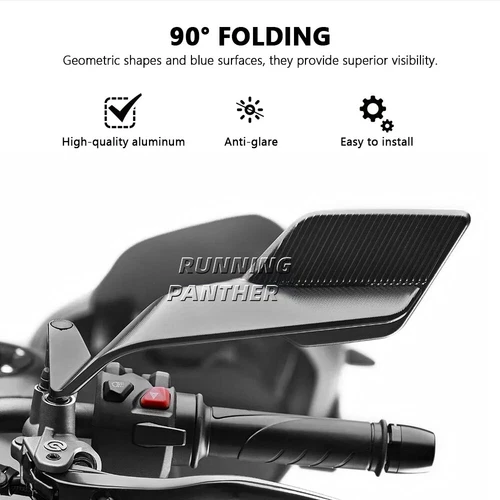 Stealth Max Mirror Adjustable Rearview Mirrors For Honda CB750 Hornet 2023-2025 - Picture 10 of 17
