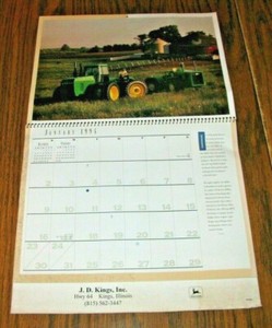 *John Deere Tractor Generations of Progress 1994 Calendar JD Kings Inc Kings IL