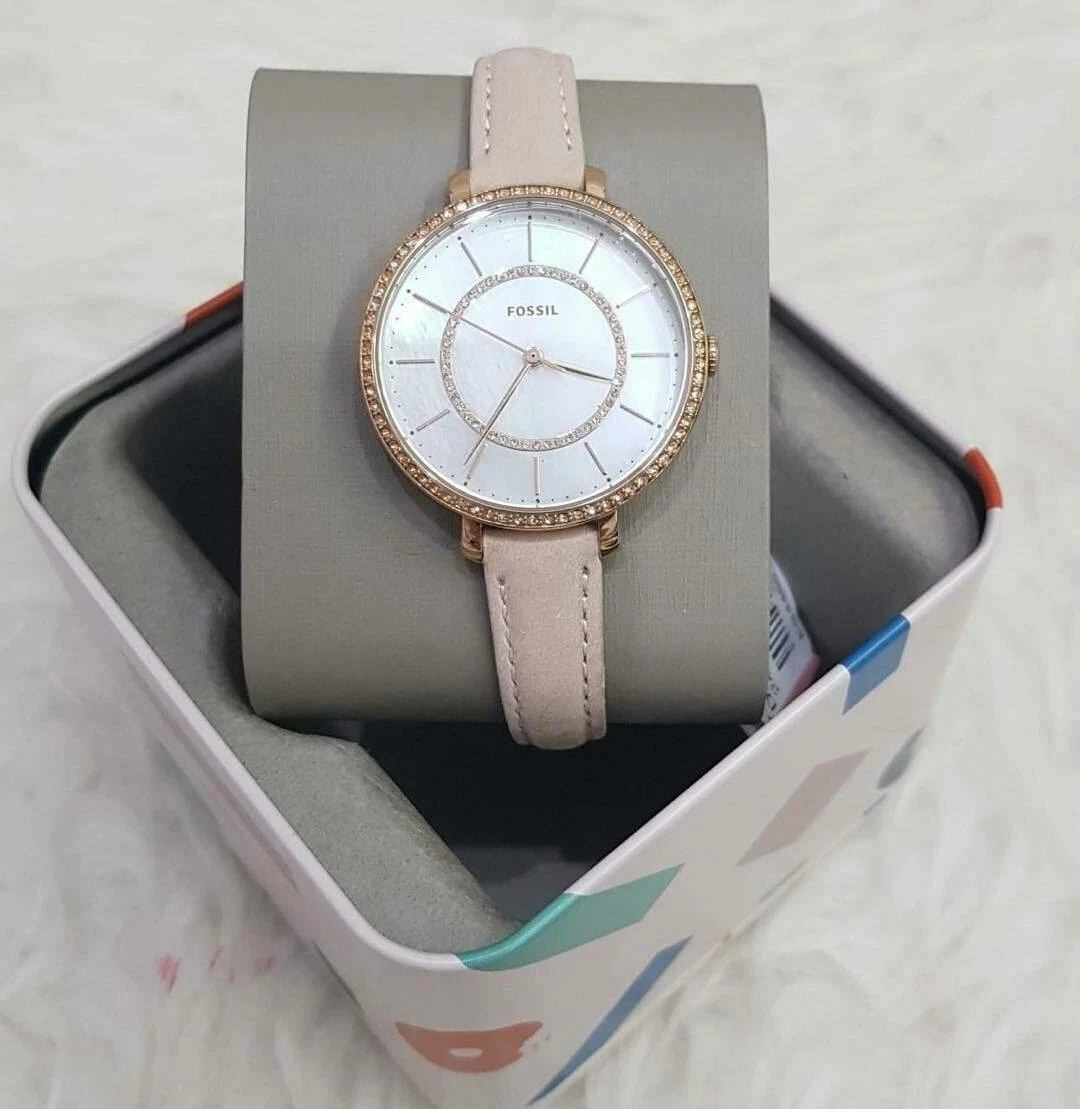 Fossil store blush watch