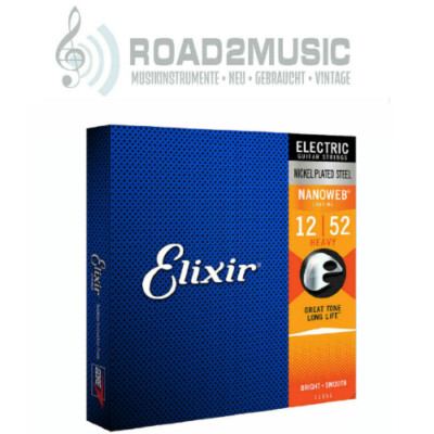 Elixir Nanoweb E-Gitarre Super Heavy 12-52 Saiten Satz Guitar Strings Set 12152