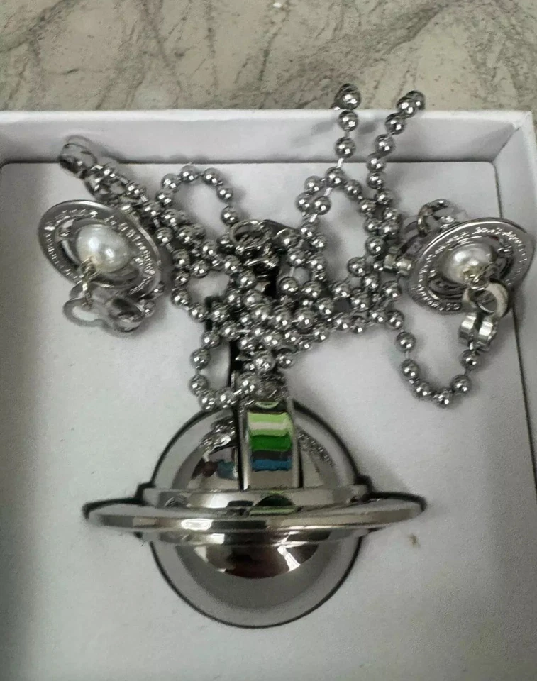 Encendedor de anime Nana con cadena de doble piedra de perlas Foto 2 de 3