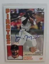 2019 Update 1984 Topps  150th Anniversary Jason Martin Rookie Auto RC /150